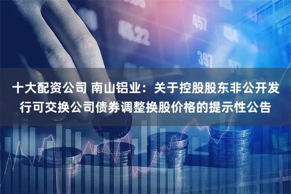 十大配资公司 南山铝业：关于控股股东非公开发行可交换公司债券调整换股价格的提示性公告